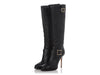 Jimmy Choo Black Leather Biker Boots