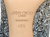 Jimmy Choo Silver and Dusk Blue Fireball Glitter Romy 60 Pumps