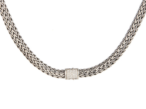 John Hardy Diamond Classic Chain Necklace