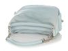 Judith Leiber Blue Leather Wave Shoulder Bag