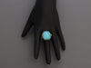 Judith Ripka Two-Tone Turquoise Doublet Ring