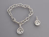 Judith Ripka Evil Eye Bracelet and Pendant Set