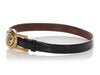 Kieselstein-Cord Black Leather and Black Alligator Belt Pair