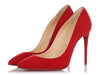 Christian Louboutin Red Suede Pigalle Follies 100