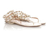 Valentino Metallic Gold Rockstud Gladiator Sandals