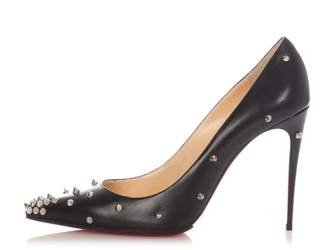 Christian Louboutin Black Studded So Kate 120 Pumps