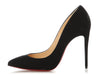 Christian Louboutin Black Velour Pigalle Follies 100