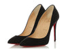 Christian Louboutin Black Velour Pigalle Follies 100
