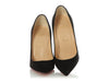 Christian Louboutin Black Velour Pigalle Follies 100