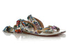 Christian Louboutin Satin Niloofar Wrap Flat Sandals