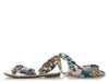 Christian Louboutin Satin Niloofar Wrap Flat Sandals