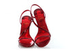 Christian Louboutin Metallic Loubi Patent Rosalie 100 Sandals
