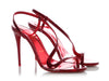 Christian Louboutin Metallic Loubi Patent Rosalie 100 Sandals