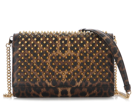 Christian Louboutin Animal-Print Spiked Paloma