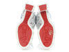 Christian Louboutin Metallic Silver Quilted Oriona 100 Boots