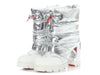 Christian Louboutin Metallic Silver Quilted Oriona 100 Boots