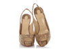 Christian Louboutin Gold Cork No Privé Pumps