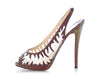 Christian Louboutin Crystal-Covered Mesh Maralena Peep-Toe Pumps