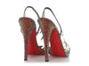 Christian Louboutin Crystal-Covered Mesh Maralena Peep-Toe Pumps