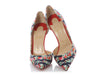 Christian Louboutin Denim Floral Iriza 100 Pumps