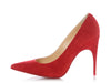 Christian Louboutin Red Suede Alminette 100 Pumps
