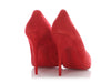 Christian Louboutin Red Suede Alminette 100 Pumps