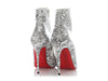 Christian Louboutin Black and White Calligraphy So Kate 100 Booties