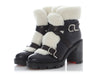 Christian Louboutin Nocturne and White Pole Chic 70 Boots