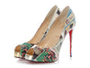 Christian Louboutin Collage Patent New Very Privé 120 Pumps