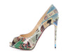 Christian Louboutin Collage Patent New Very Privé 120 Pumps