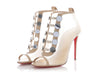 Christian Louboutin Nude Mesh Marikate 100 Booties