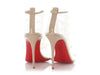 Christian Louboutin Nude Mesh Marikate 100 Booties