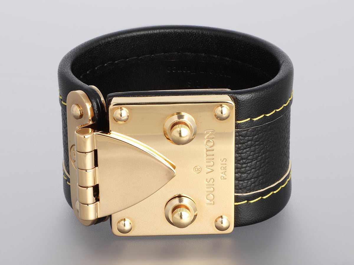 Louis Vuitton Black Suhali Koala Bracelet