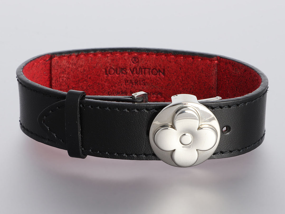 lv leather bracelet womens