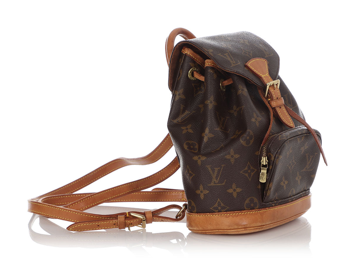 Louis Vuitton Drawstring Montsouris Monogram Canvas Backpack LV