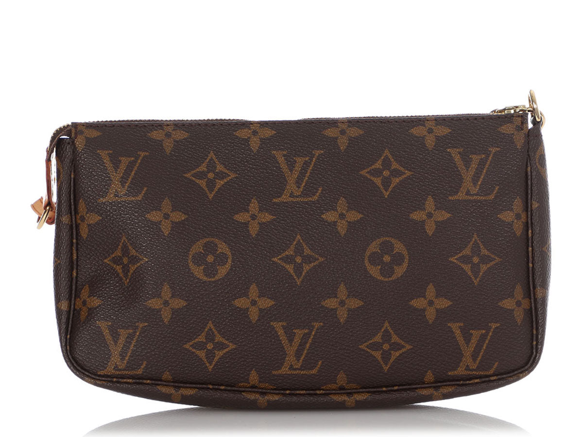 Louis Vuitton, Bags, Preloved Lv Classic Monogram Pochette W 2 Strap