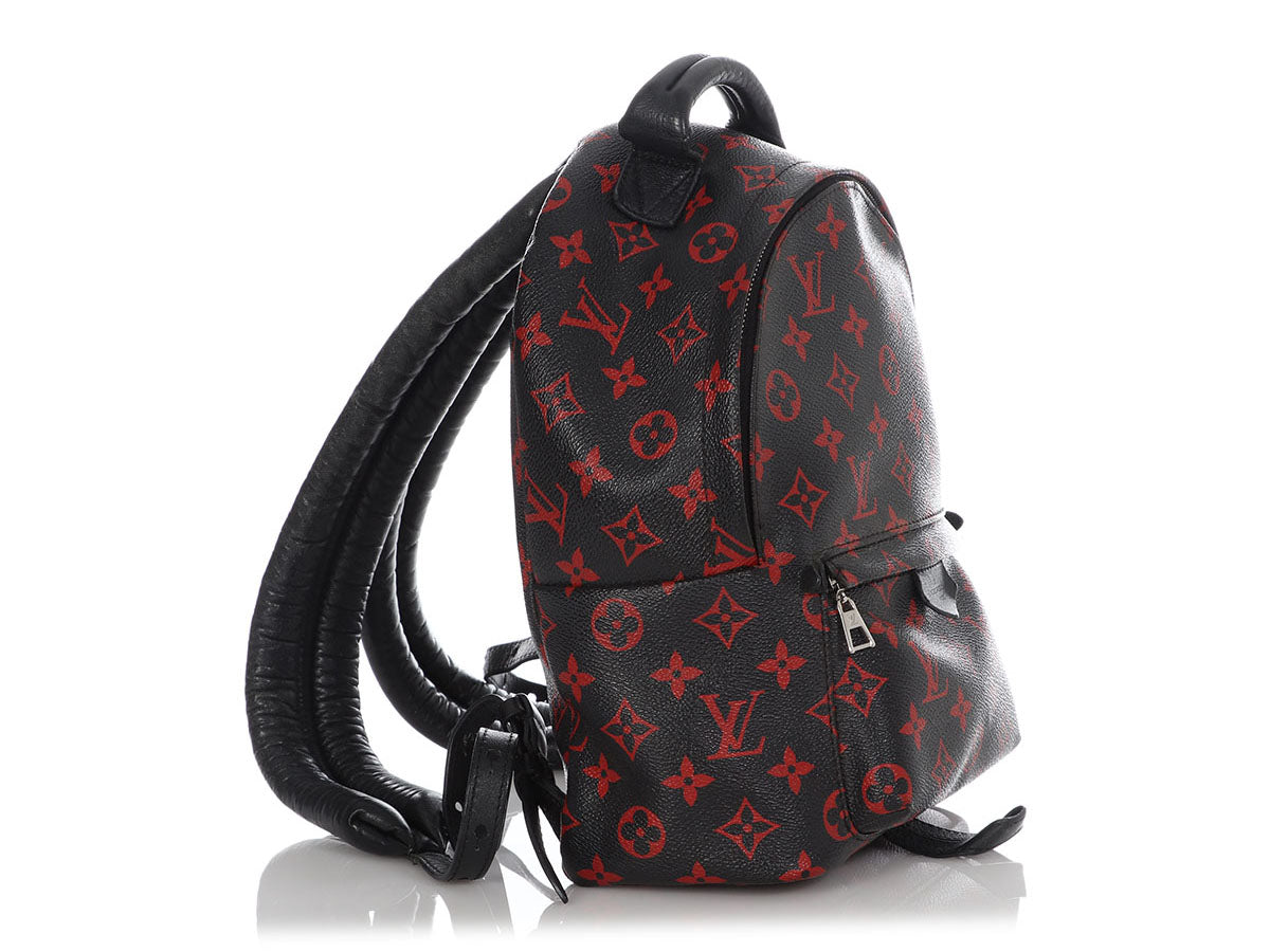 Louis Vuitton Backpack Palm Springs Monogram Infrarouge PM Black/Red in  Canvas/Leather with Silver-tone - US