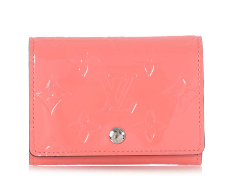 Louis Vuitton Pink Monogram Vernis Card Holder