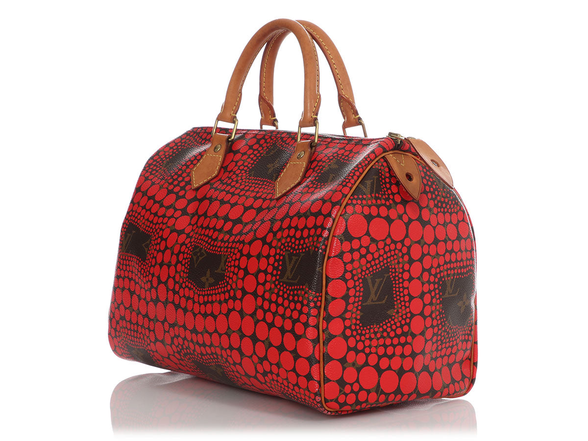 Louis Vuitton Yayoi Kusama Red Speedy 30 Handbag