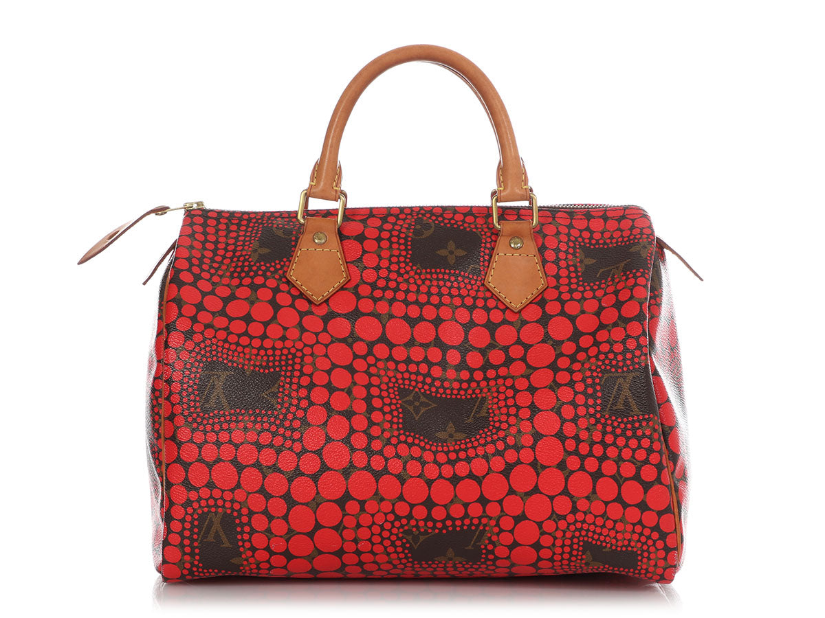 LOUIS VUITTON  BROWN AND WHITE LIMITED EDITION KUSAMA