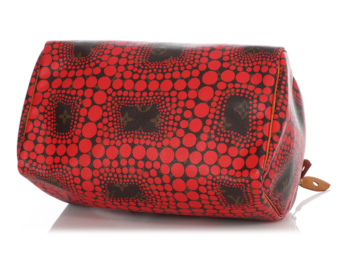 Louis Vuitton Yayoi Kusama Red Speedy 30 Handbag