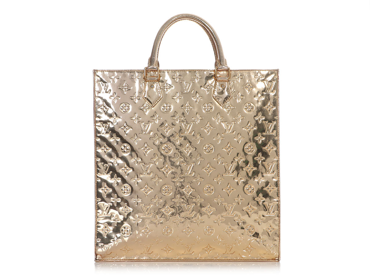 Louis Vuitton Tote Bag Gold Mirror Sac Plat Monogram Ｍ40268