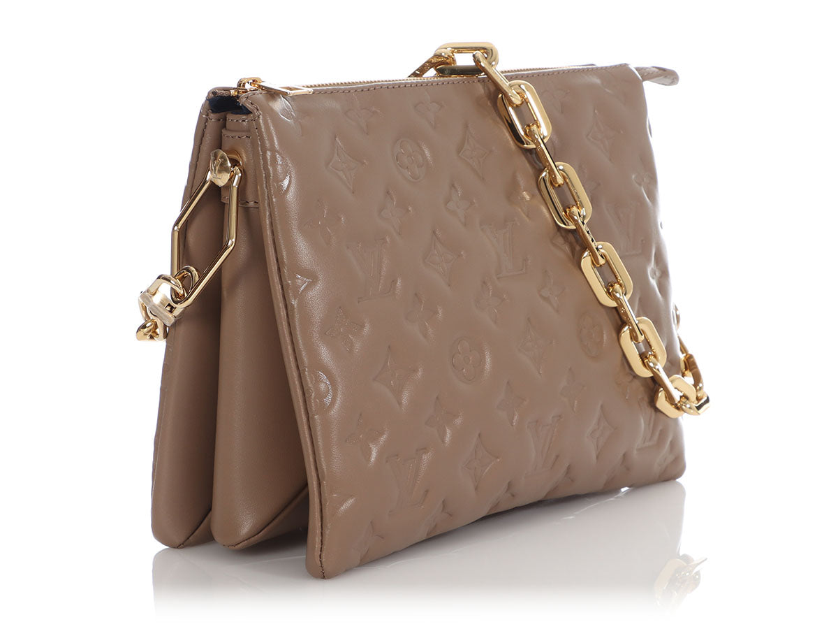 Louis Vuitton Taupe Coussin PM