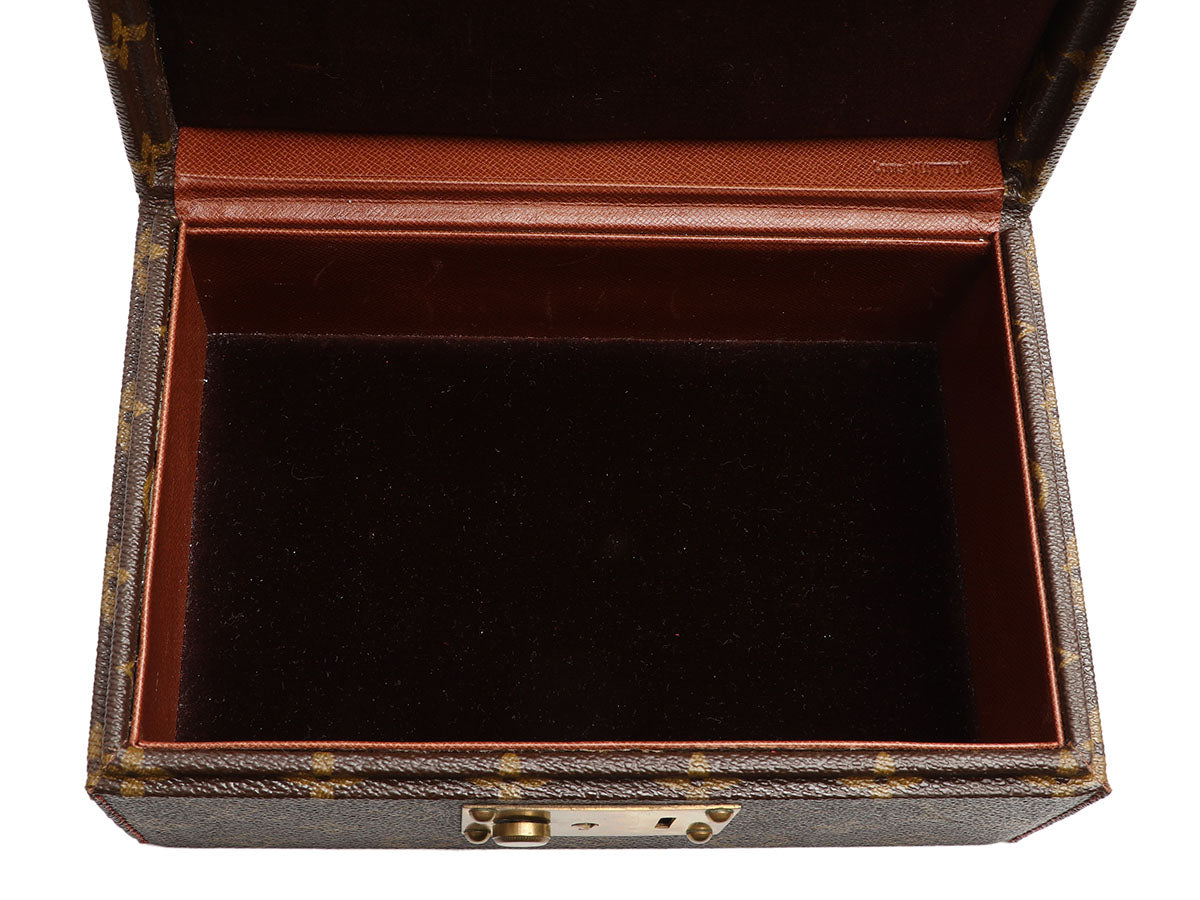 Authentic LOUIS VUITTON Monogram Jewelry Case