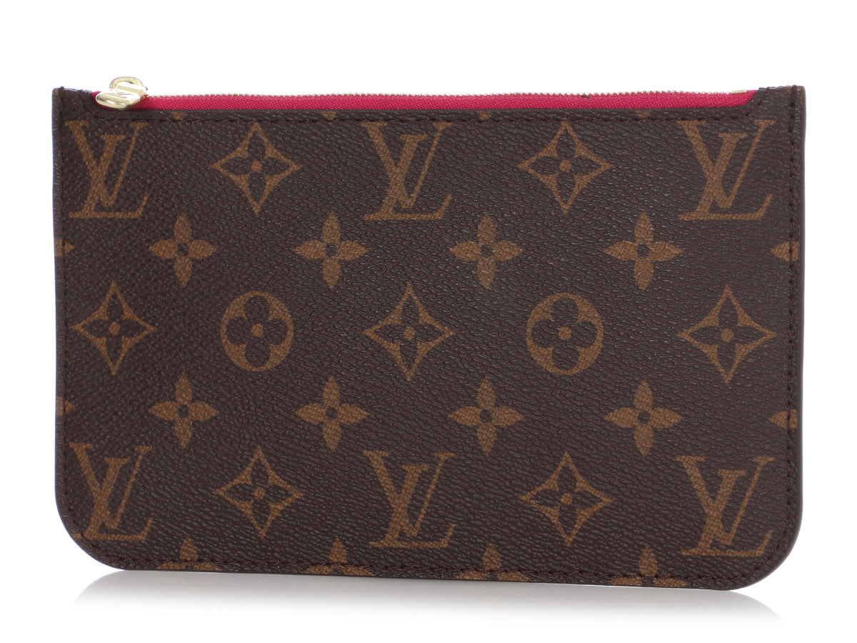 Monogram Canvas Neverfull PM Pochette Zippered Clutch Bag