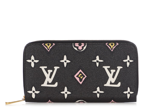 Louis Vuitton Wild At Heart Rosalie Wallet Coin Purse GIANT MONOGRAM BLACK