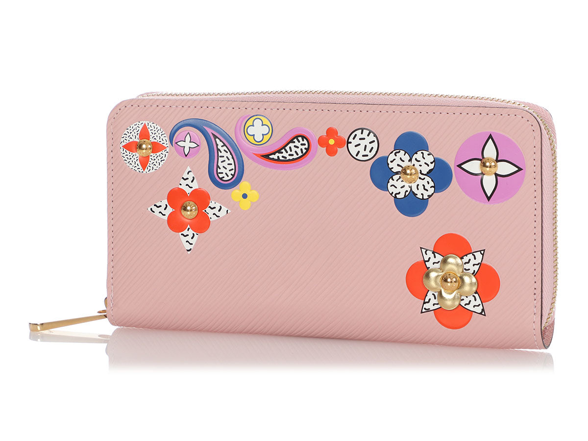 Pink Epi Blooming Flowers Zippy Wallet