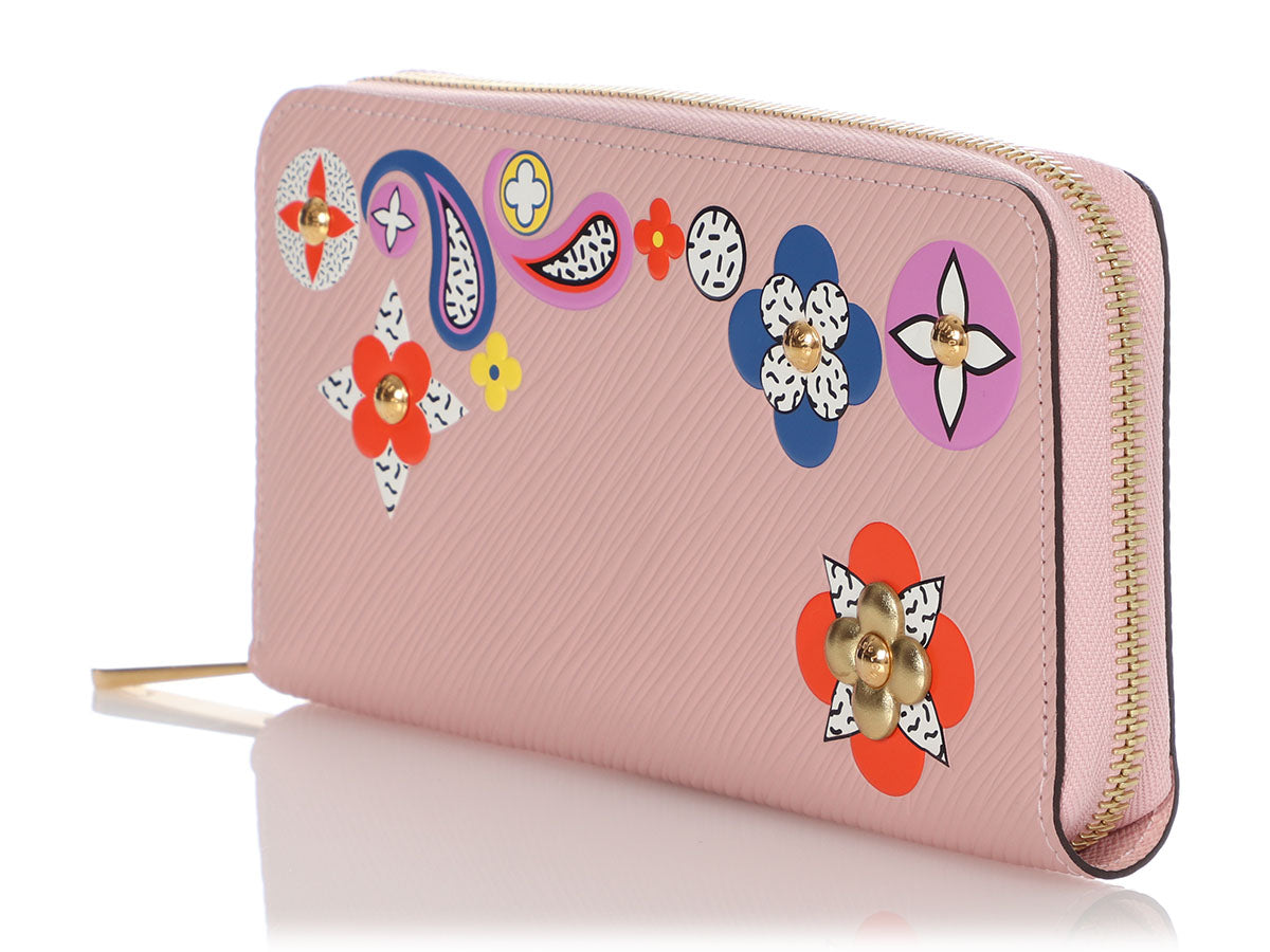 Pink Epi Blooming Flowers Zippy Wallet