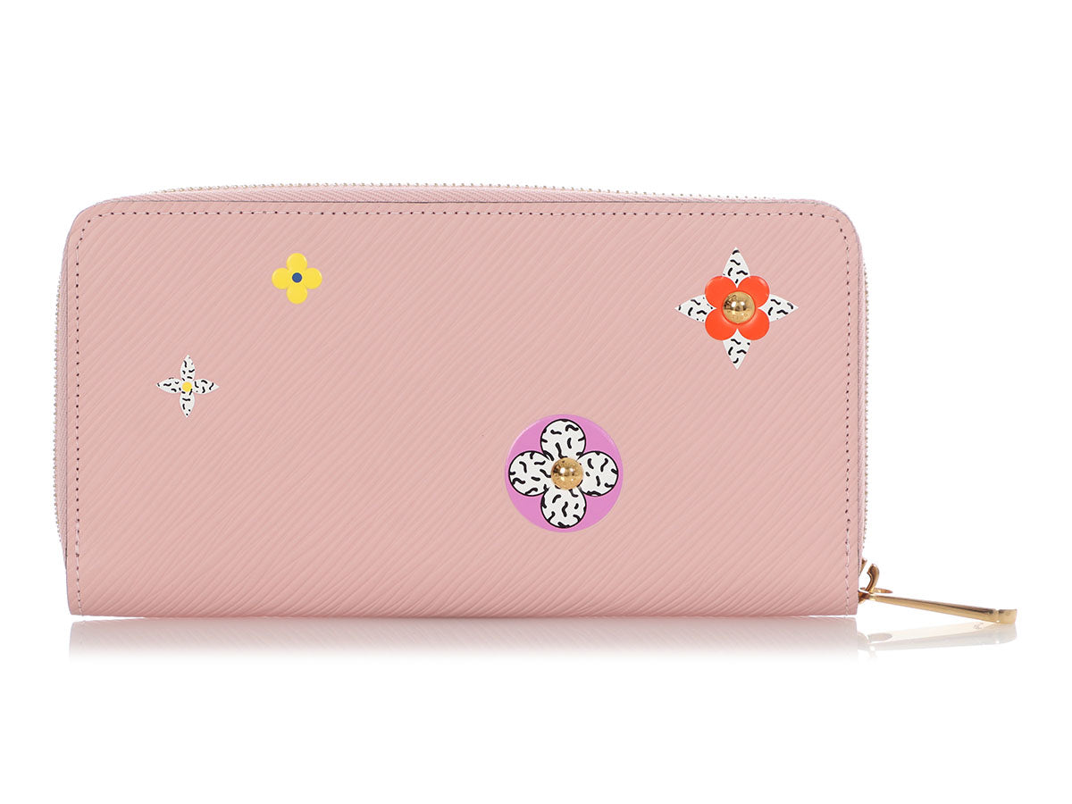 Louis Vuitton Pink Epi Blooming Flowers Zippy Wallet QJA3MH10PB000