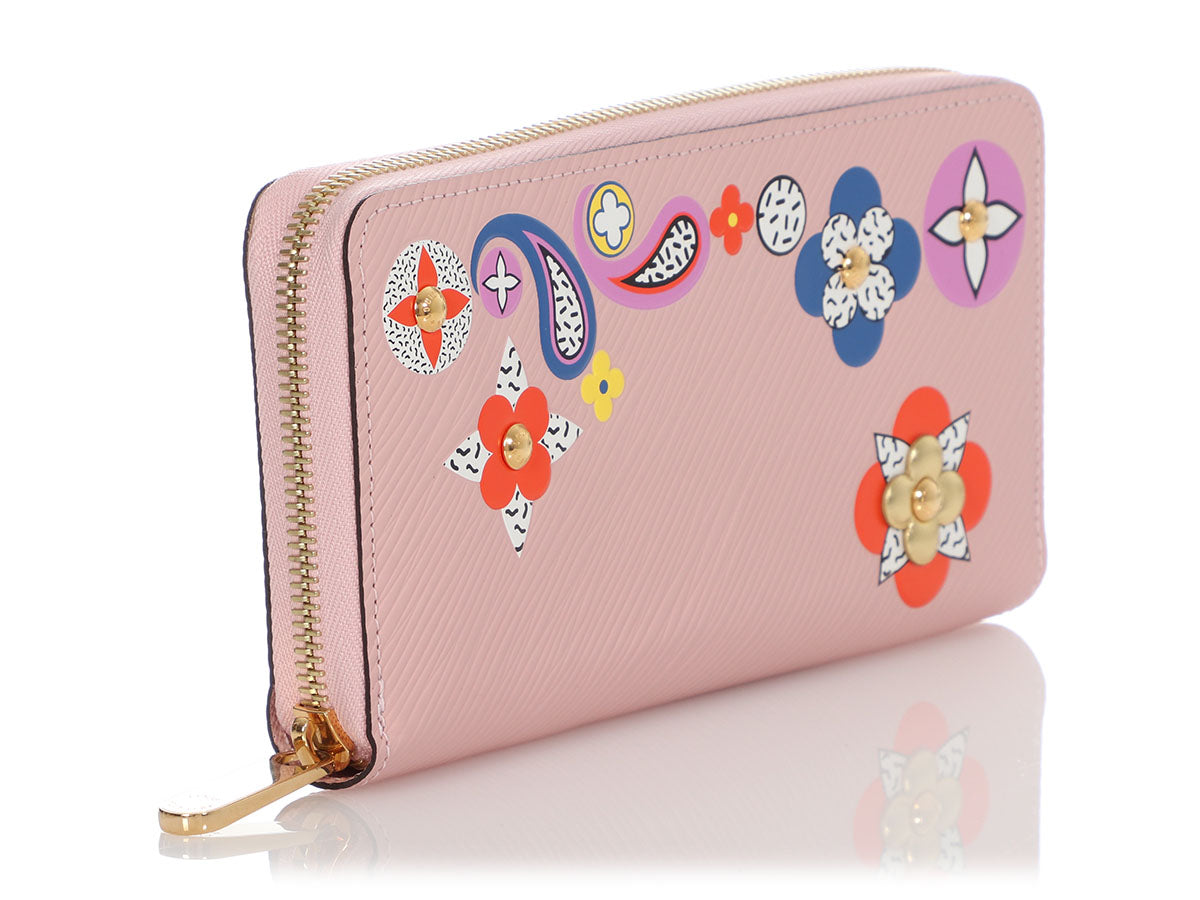 Louis Vuitton Pink Epi Blooming Flowers Zippy Wallet QJA3MH10PB000